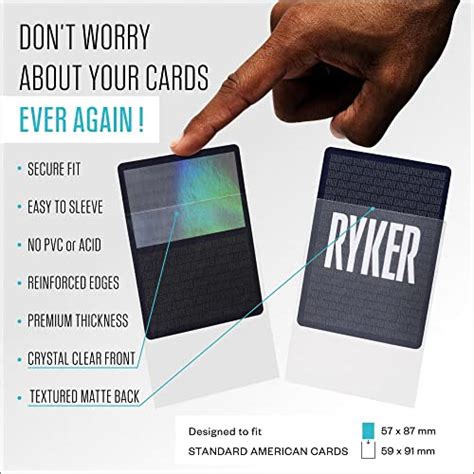 ryker sleeves|standard american card sleeves.